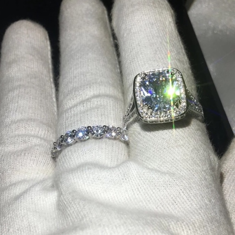 Size 7 Brand New Engagement Wedding Band Ring - Picture 4 of 7